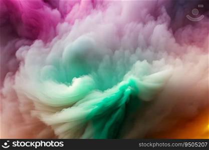 Beautiful colorful tone smoke art background.