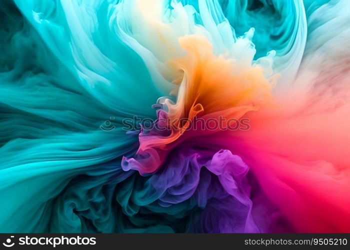 Beautiful colorful tone smoke art background.