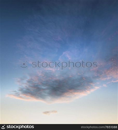 Beautiful colorful vibrant sunrise skyscape for use as composite element background