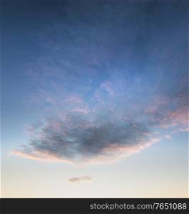 Beautiful colorful vibrant sunrise skyscape for use as composite element background