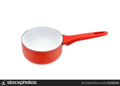 Beautiful cooking pot isolated on white background.