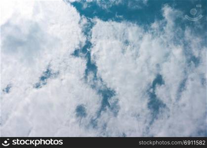 Beautiful Cumulus Cloud in the Bright Sky Background the sky and cloud concept related idea.