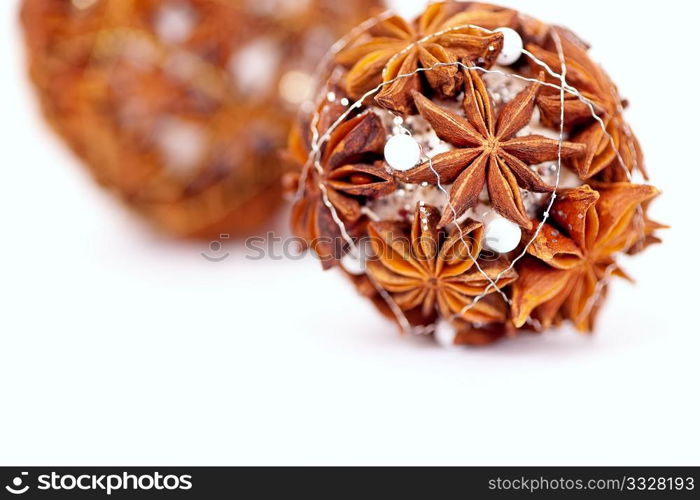 Beautiful decoration for the Christmas tree, it is self made of Chinese anise