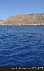 beautiful desert or uninhabited island in Greece