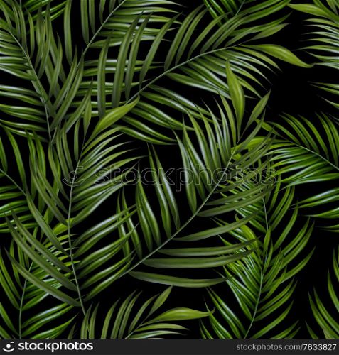 Beautiful digital seamless pattern with tropical leaves. Illustration. Beautiful digital seamless pattern with tropical leaves.
