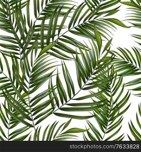 Beautiful digital seamless pattern with tropical leaves. Illustration. Beautiful digital seamless pattern with tropical leaves.