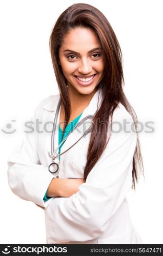 Beautiful ethnic doctor