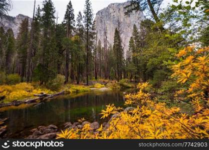 Beautiful fall season in Yosemite National Park,California, USA