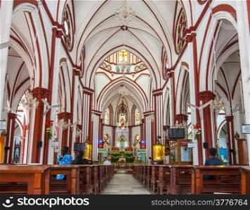 Beautiful french architecture at Sacred Heart Church church at Podicherry Inia&#xA;