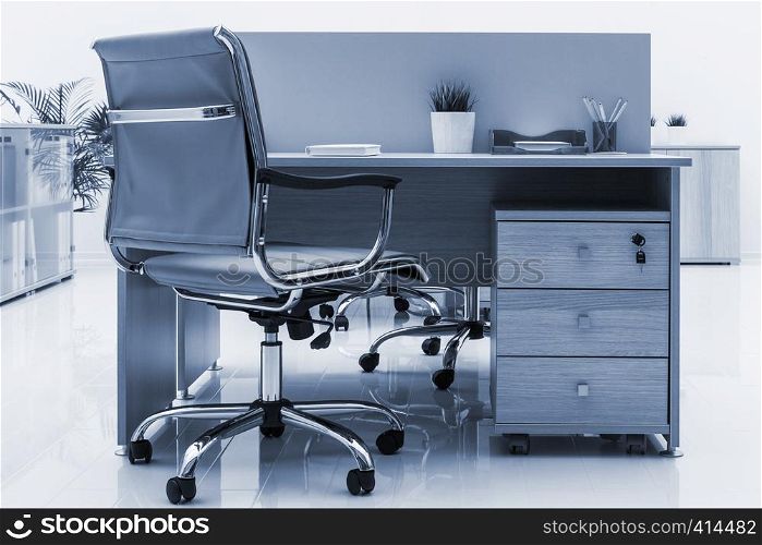 beautiful furniture in a modern office