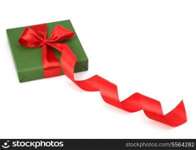 Beautiful gift box isolated on white background