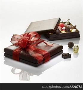 Beautiful gift boxes full of chocolate ready to be offered to mark your love for all kinds of events or special day for your loved ones or your entourages. 