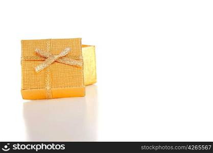 Beautiful gift, isolated over white background