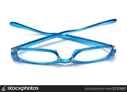 Beautiful glasses isolated on white background