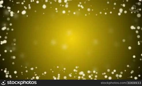 Beautiful golden christmas background with bubbles
