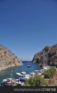 beautiful greek island port in Kalymnos, Greece