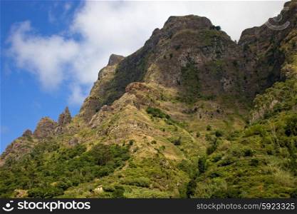 Beautiful green mountains of Madeira island, Portugal