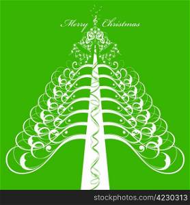 Beautiful greeting card of Merry Christmas