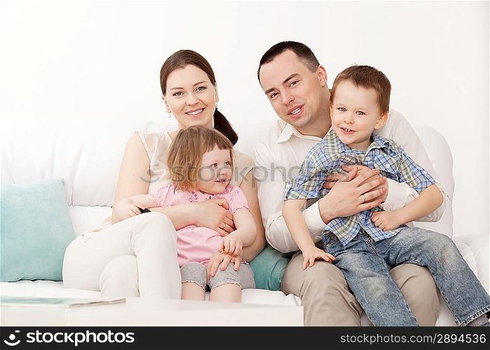 Beautiful happy family