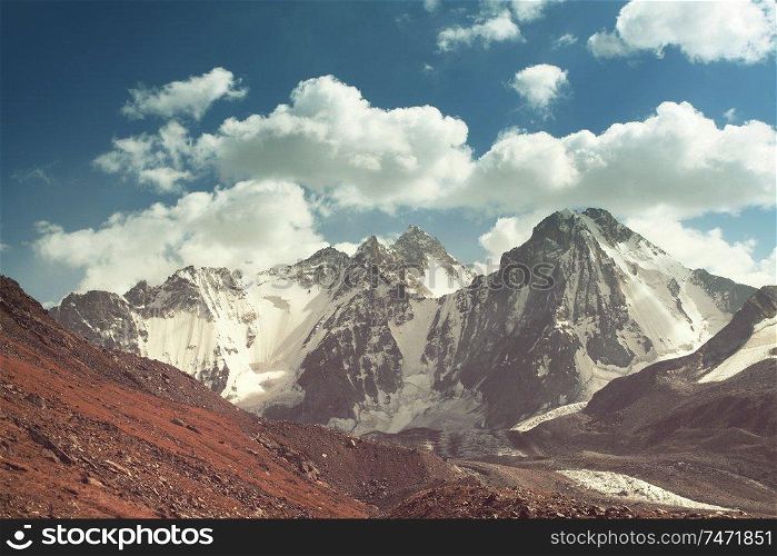 Beautiful high mountain in Pamir
