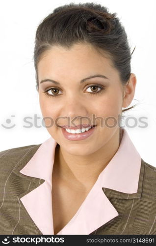 Beautiful Hispanic business woman portrait.