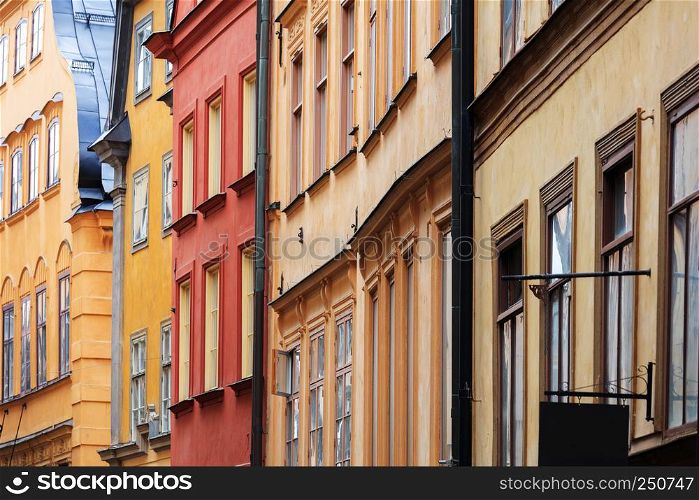beautiful houses in old town, Stockholm