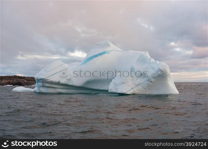 Beautiful Iceberg. Beautiful Icebergs in Disko Bay Greenland around Disko Island