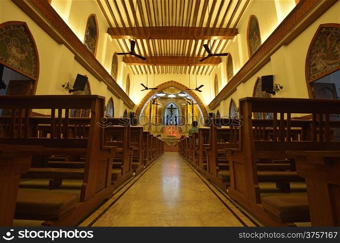 Beautiful Interior of St Theresa cathedral Chennai