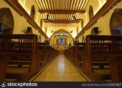 Beautiful Interior of St Theresa cathedral Chennai