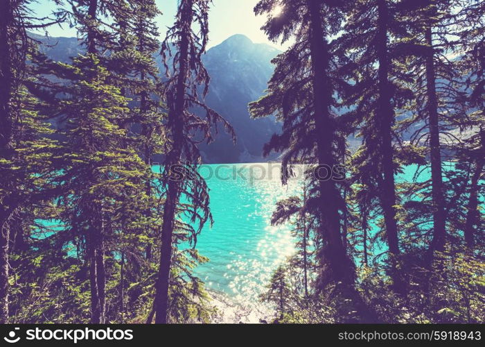 Beautiful Joffre lake in Canada