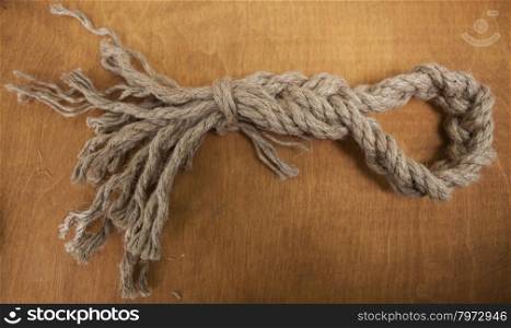 Beautiful knot of a strong rope. Beautiful knot of a strong rope.