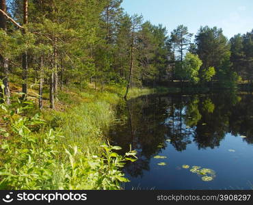 beautiful lake in Karelia