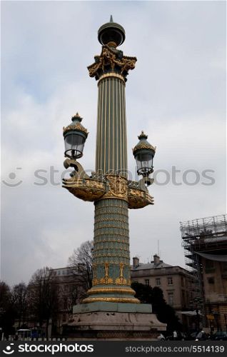 Beautiful Lamp in Paris, France