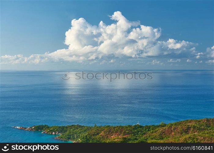 Beautiful landscape at Seychelles, Praslin