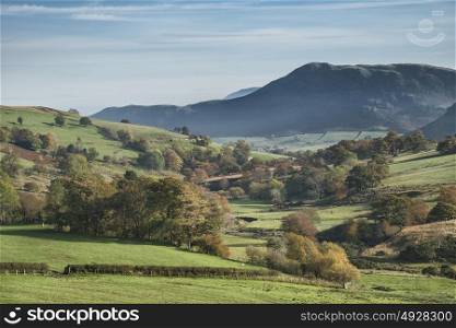 Beautiful landscape image of Lake District during Autumn Fall in England