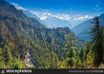 Beautiful landscape in Himalayas, Annapurna area, Nepal