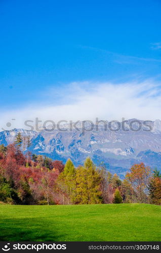 Beautiful landscape in the Swiss Alps