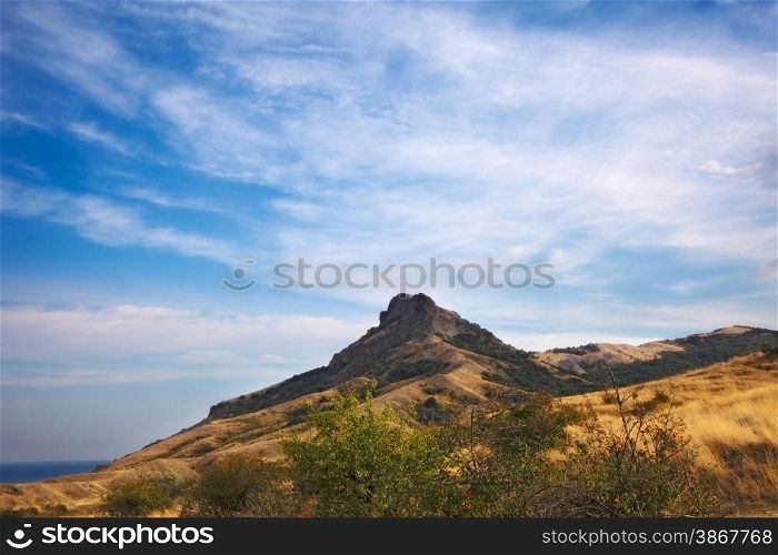 beautiful landscape of Crimean mountains.