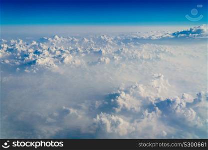 Beautiful Landscape Of Earth Clouds And Blue Horizon