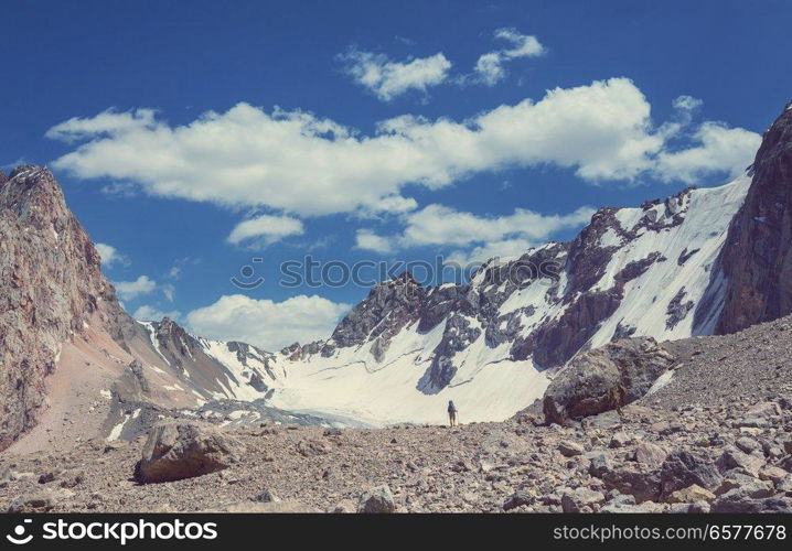 Beautiful landscape of Fann Mountains, Tajikistan