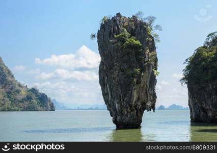 Beautiful landscape of James Bond Island or Koh Tapu in Phang Nga Bay, Thailand