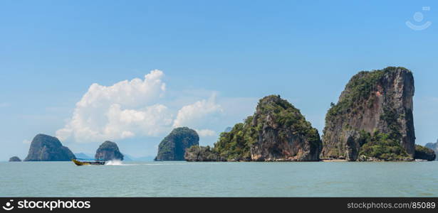 Beautiful landscape of James Bond Island or Koh Tapu in Phang Nga Bay, Thailand