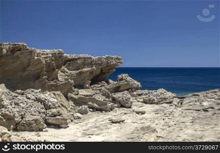 Beautiful landscape of Rhodes island coast