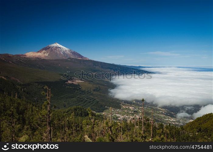 Beautiful landscape of Teide volcano mountain