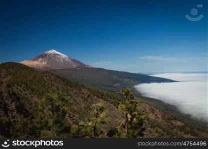 Beautiful landscape of Teide volcano mountain
