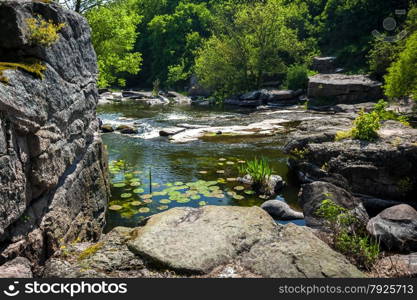 Beautiful landscape of Ukrainian canyon in Buki