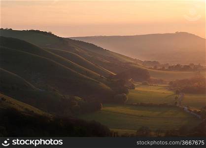 Beautiful landscape over coutryside