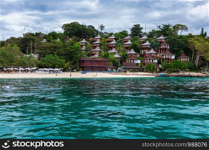 beautiful landscape phi phi island high season beautiful clear water green sea and natural resort and spa kra bi Thailand