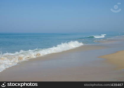 Beautiful landscape the Arabian Sea in Goa India