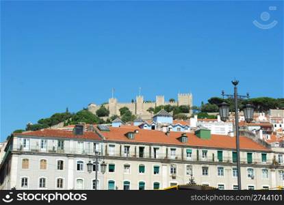 beautiful landscape view of Lisbon (Castle of Sao Jorge)